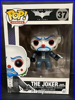 FUNKO POP! The Dark Knight The Joker Bank Robber #37 with PopShield Armor