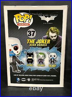 FUNKO POP! The Dark Knight The Joker Bank Robber #37 with PopShield Armor