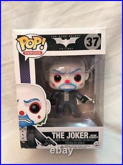 Funko POP! Dark Knight The Joker (Bank Robber) #37 Vaulted Grail Damaged + Stack