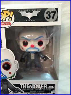 Funko POP! Dark Knight The Joker (Bank Robber) #37 Vaulted Grail Damaged + Stack