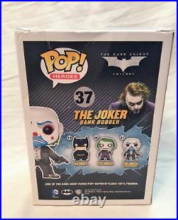 Funko POP! Dark Knight The Joker (Bank Robber) #37 Vaulted Grail Damaged + Stack