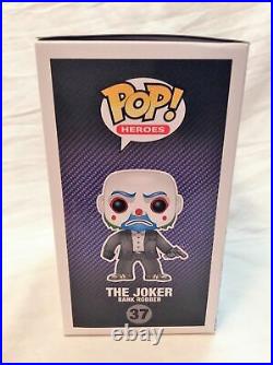 Funko POP! Dark Knight The Joker (Bank Robber) #37 Vaulted Grail Damaged + Stack