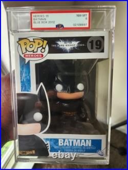 Funko POP! Heroes The Dark Knight Rises #19 Batman (Blue Box) VAULTED! RARE