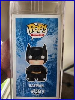 Funko POP! Heroes The Dark Knight Rises #19 Batman (Blue Box) VAULTED! RARE