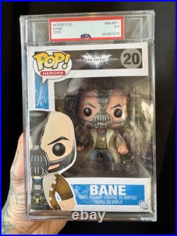 Funko POP! Heroes The Dark Knight Rises BANE #20 VAULTED POP + PSA Graded 8.5