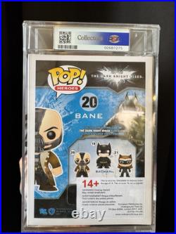 Funko POP! Heroes The Dark Knight Rises BANE #20 VAULTED POP + PSA Graded 8.5