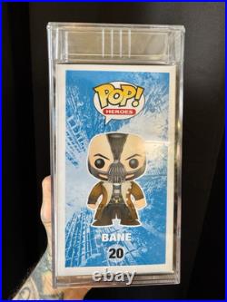 Funko POP! Heroes The Dark Knight Rises BANE #20 VAULTED POP + PSA Graded 8.5
