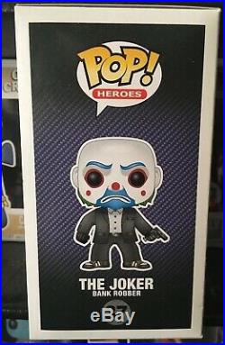 Funko POP! The Dark Knight Masked Joker Bank Robber # 37 Vaulted Rare