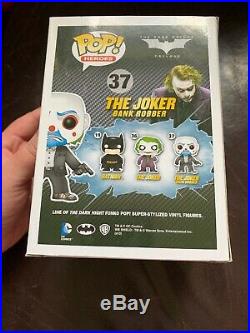 Funko POP! The Dark Knight Masked Joker Bank Robber # 37 Vaulted Rare