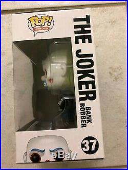 Funko POP! The Dark Knight Masked Joker Bank Robber #37 With HARD PROTECTOR