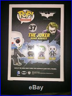 Funko POP! Vinyl Heroes The Dark Knight Trilogy The Joker Bank Robber # 37 Rare