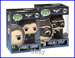 Funko Pop! Digital Selina Kyle & Bruce Wayne SET of 2 The Dark Knight NEW