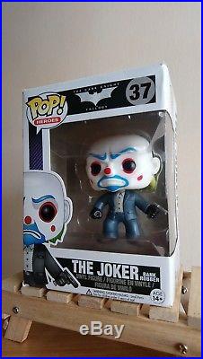 Funko Pop Heroes #37 The Dark Knight Trilogy The Joker Bank Robber Damaged Box