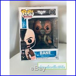 Funko Pop! Heroes The Dark Knight Rises BANE (20) Retired/vaulted With Protector