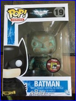 Funko Pop Heroes The Dark Knight Rises Patina Batman Sdcc 2012 Le480 Vhtf