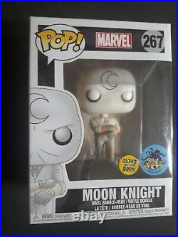 Funko Pop La Comic Con Marvel Moon Knight Glow In The Dark #267