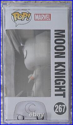 Funko Pop Marvel Moon Knight 267 GLOW IN THE DARK COMIC CON EXCLUSIVE withCASE NEW
