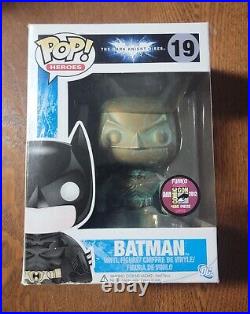 Funko Pop! The Dark Knight Rises Batman Patina #19 2012 SDCC LE 480 withprotector
