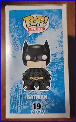Funko Pop! The Dark Knight Rises Batman Patina #19 2012 SDCC LE 480 withprotector