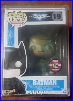 Funko Pop! The Dark Knight Rises Batman Patina #19 2012 SDCC LE 480 withprotector