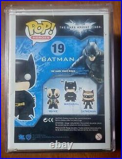 Funko Pop! The Dark Knight Rises Batman Patina #19 2012 SDCC LE 480 withprotector