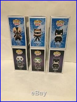 Funko Pop! The Dark Knight & The Dark Knight Rises Set Lot of 6