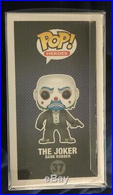 Funko Pop! The Dark Knight The Joker Bank Robber with Soft Pop Protector