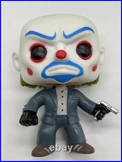Funko Pop! The Joker Bank Robber #37 The Dark Knight. Pop has paint defect