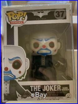 Funko Pop! The Joker (Bank Robber) #37 Vaulted 2013. The Dark Knight withPop Stack