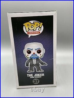 Funko Pop! The Joker Bank Robber AUTHENTIC Vaulted The Dark Knight #37 See Pics