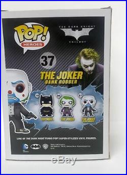 Funko Pop Vinyl The Joker Bank Robber 37 The Dark Knight Trilogy Plus PROTECTOR