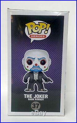 Funko Pop Vinyl The Joker Bank Robber 37 The Dark Knight Trilogy Plus PROTECTOR