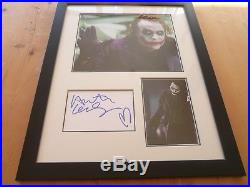 Heath Ledger The Dark Knight Originally Signed Framed Display Uacc Aftal