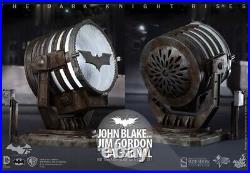 Hot Toys MMS275 BATMAN Dark Knight Rises 16 John Blake/ Jim Gordon/ Bat Signal