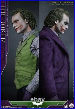 Hot Toys QS010 Batman Dark Knight 1/4 The Joker Heath Ledger Special Deluxe