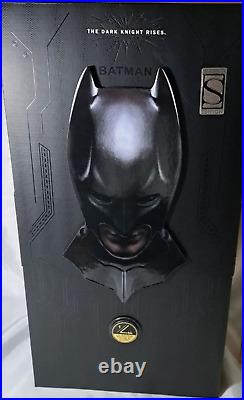 Hot Toys Sideshow Exclusive QS001 1/4 BATMAN BONUS Mask! Dark Knight Rises