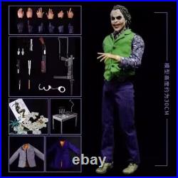 IN US! The Dark Knight Heath Ledger Joker 1/6 Cloth Movable Figurine Collection