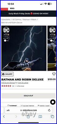 Iron Studios Sideshow The Dark Knight Returns Batman & Robin 1/10 Statue