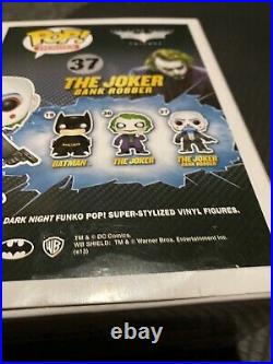 Joker Bank Robber The Dark Knight Trilogy #37 Funko Pop +PROTECTOR (BLEMISHES)