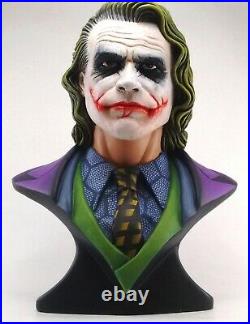 Joker Bust Heath Ledger Batman The Dark Knight Unique 10 12 STATUE Handmade