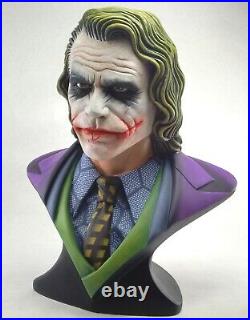 Joker Bust Heath Ledger Batman The Dark Knight Unique 10 12 STATUE Handmade