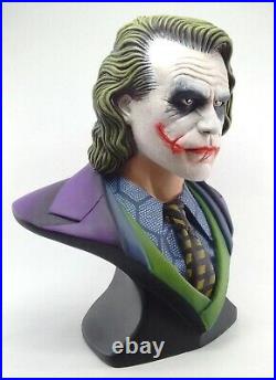 Joker Bust Heath Ledger Batman The Dark Knight Unique 10 12 STATUE LIMTED