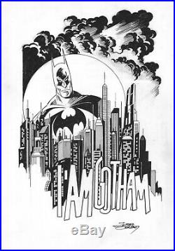 Jose Delbo SIGNED Original DC Comics JLA Art Sketch Batman The Dark Knight