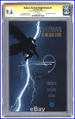 L7115 The Dark Knight Returns #1, 9.6 CGC, SIGNED by Miller and Janson