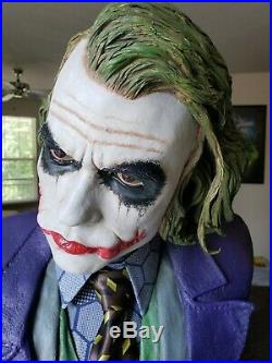 Life Size 11 HCG Heath Ledger Joker Bust (The Dark Knight) RARE SOLD OUT