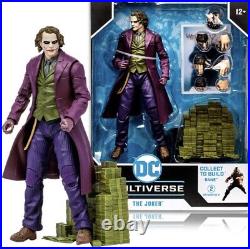 McFarlane DC Multiverse Dark Knight Trilogy BAF Bane Batman Joker Two-Face