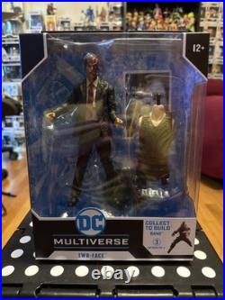 McFarlane DC Multiverse Dark Knight Trilogy Two-Face 7 Action Figure & Bane BAF