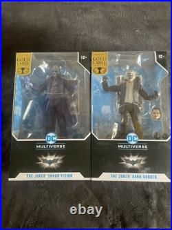 McFarlane DC Multiverse The Joker Bank Robber and Sonar Vision Dark Knight Gold