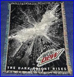 Mtn Dew Batman The Dark Knight Rises Promotional Rug Pepsi Brands Rare