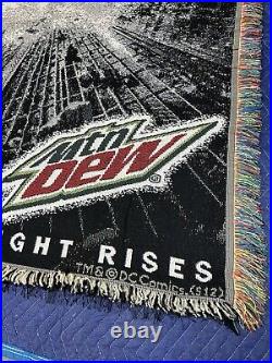 Mtn Dew Batman The Dark Knight Rises Promotional Rug Pepsi Brands Rare